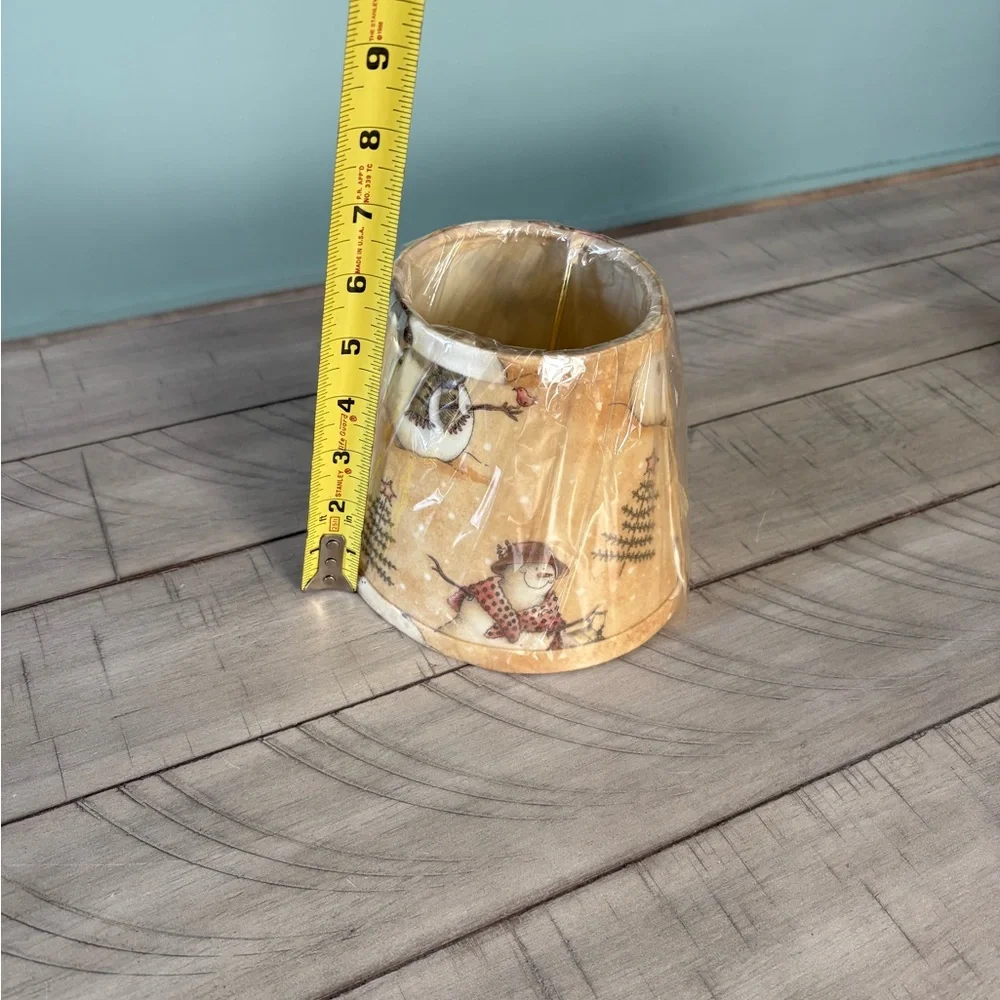 New Small Snowman Design 5.5” Fabric Lampshade